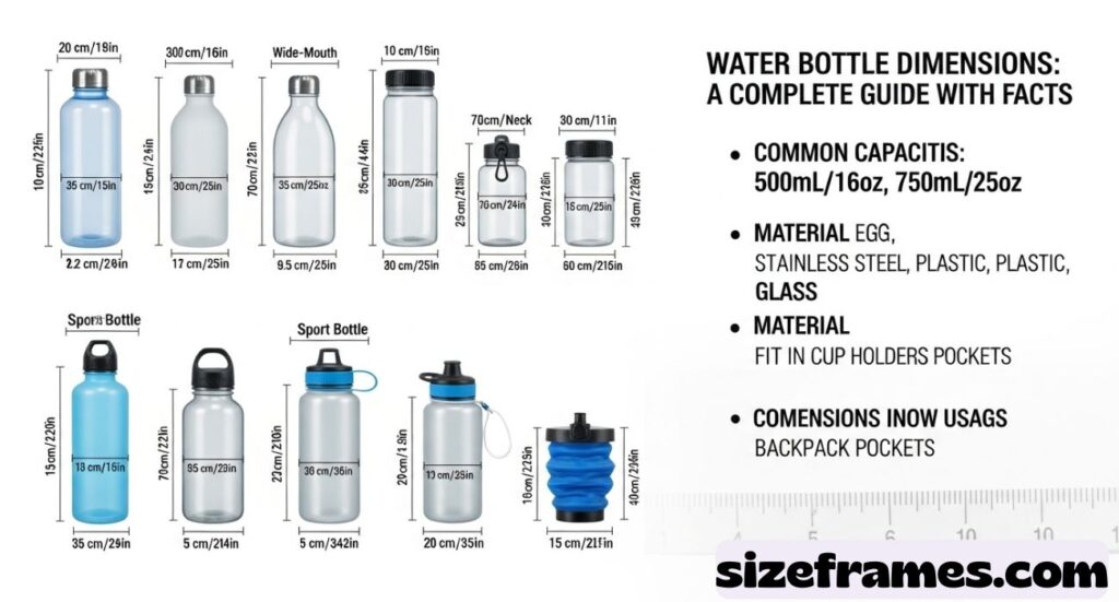 Water Bottle Dimensions
