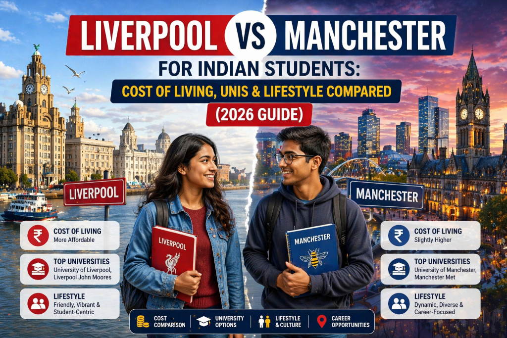 Liverpool vs Manchester for Indian Students